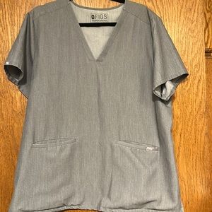 FIGS XXL graphite casma three pocket scrub top